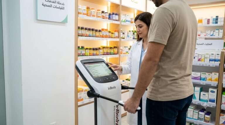 تحليل مكونات الجسم بجهاز إن بودي